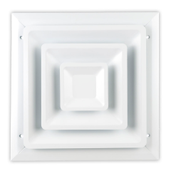 Shoemaker 100 Series Commercial 4-Way Step Down Ceiling Diffusers